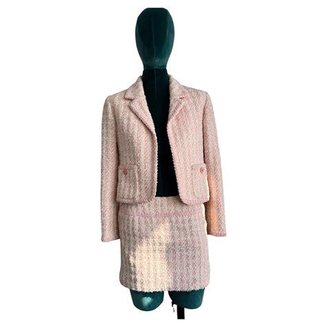 chanel pink tweed suit|chanel fantasy tweed jacket.